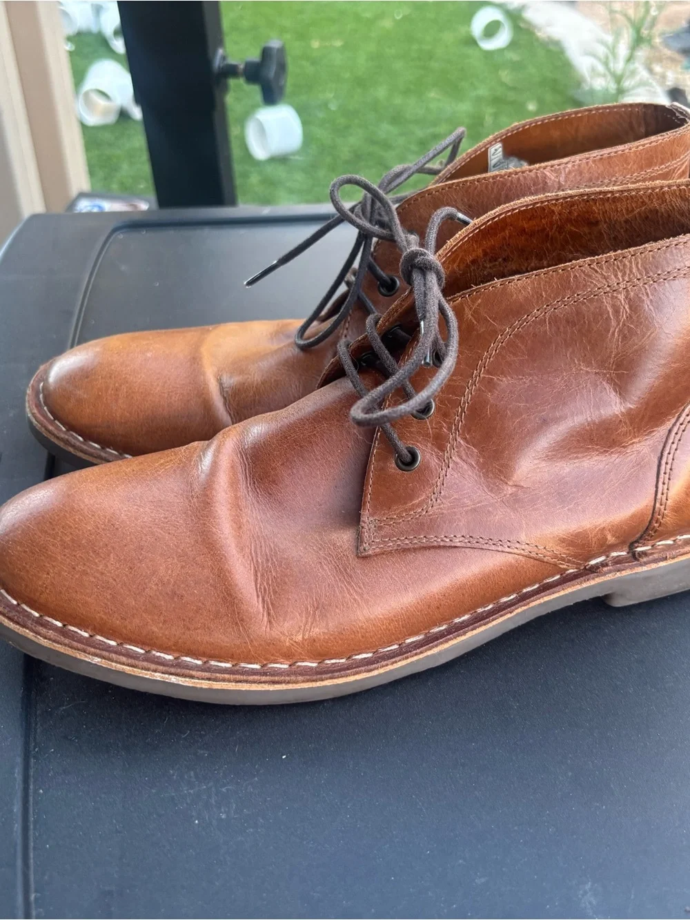 Crown Vintage Brown Leather Chukka Boots